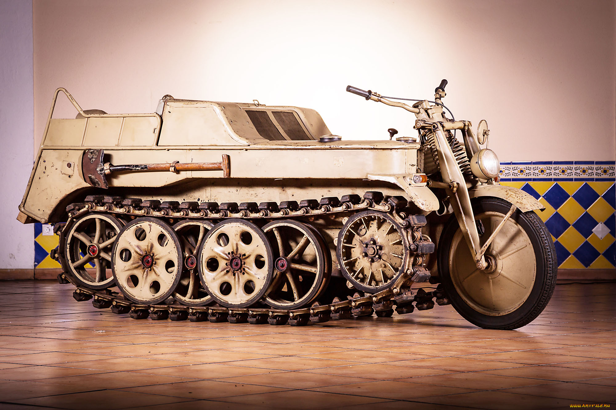 1944 kettenkrad motorcycle halftrack, , -unsort, motorcycle